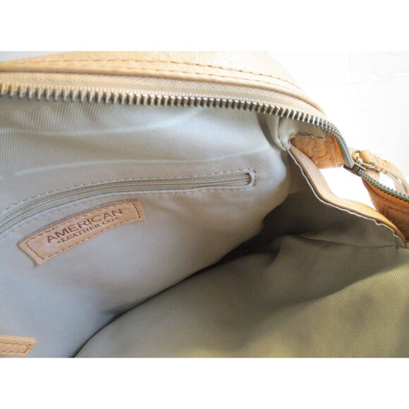 *American Leather Beige Tan Leather Backpack Satchel main image 8